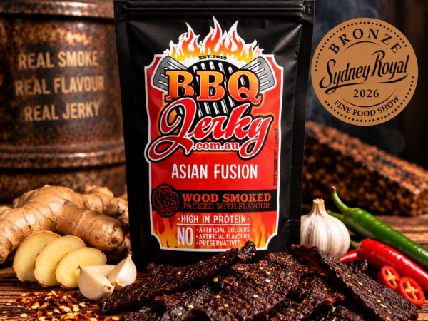 Award-winning Asian Fusion Beef Jerky with Sydney Royal 2026 Bronze Medal