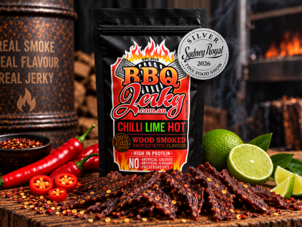 Award-winning Hot Chilli Lime Beef Jerky with Sydney Royal Silver medal