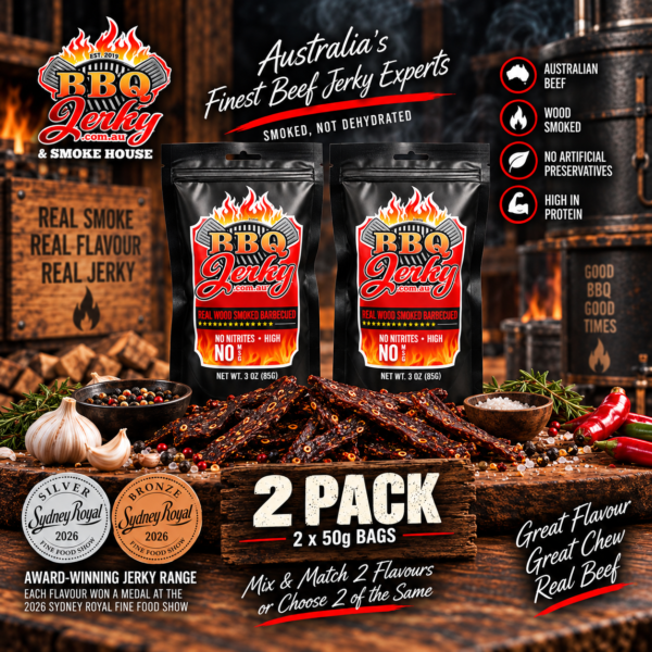Award-winning BBQ Jerky 2 Pack with Sydney Royal Silver and Bronze medals
