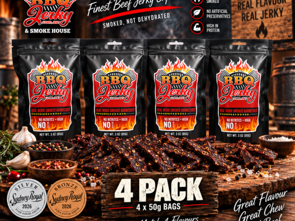Award-winning BBQ Jerky 4 Pack with Sydney Royal Silver and Bronze medals