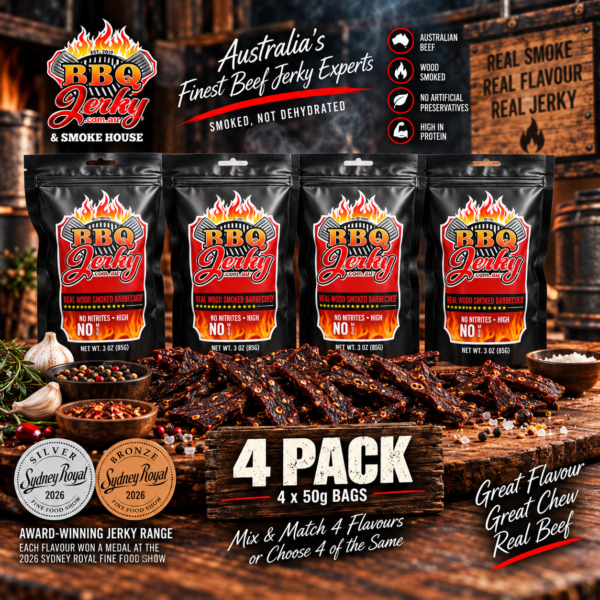 Award-winning BBQ Jerky 4 Pack with Sydney Royal Silver and Bronze medals