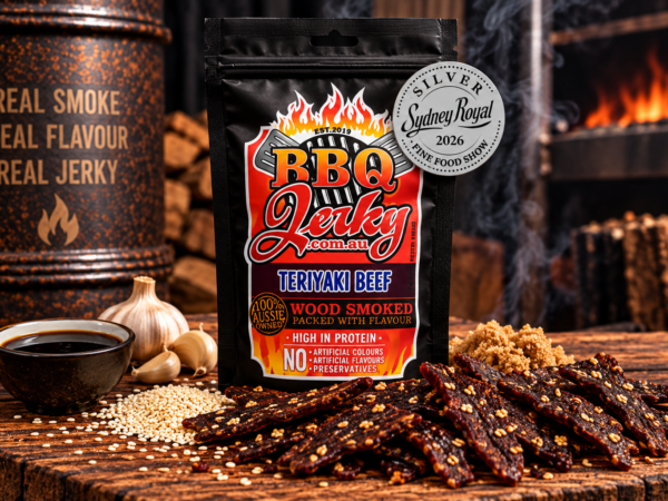 Award-winning Teriyaki Beef Jerky with Sydney Royal Silver medal