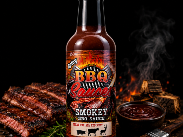BBQ Jerky Smokey BBQ Sauce 250ml for beef, pork, ribs and burgers