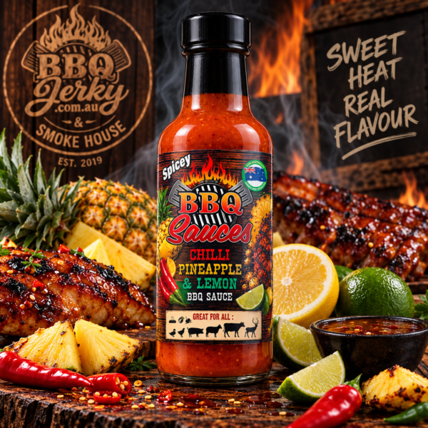 BBQ Jerky Chilli Pineapple & Lemon BBQ Sauce with pineapple, chilli and citrus