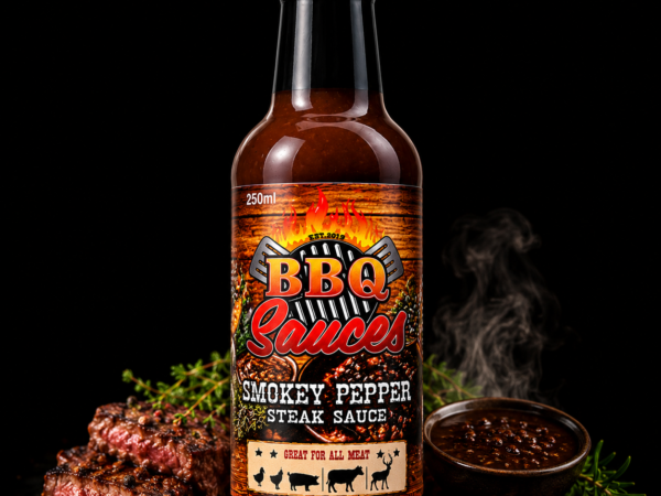 BBQ Jerky Smokey Pepper Steak Sauce 250ml for steak and red meat